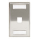 Station ID Stainless Steel Faceplate with 1 Port for EZ®/HD Style in Single Gang - IC107S01SS Station ID Stainless Steel Faceplate with 1 Port for EZ®/HD Style in Single Gang - IC107S01SS